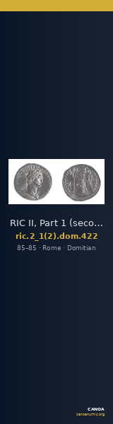 RIC II, Part 1 (second edition) Domitian 422 — CANOA