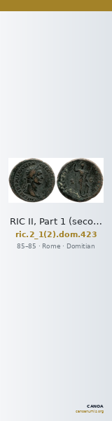 RIC II, Part 1 (second edition) Domitian 423 — CANOA