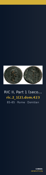 RIC II, Part 1 (second edition) Domitian 423 — CANOA