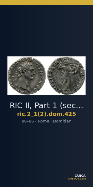 RIC II, Part 1 (second edition) Domitian 425 — CANOA