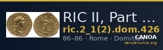 RIC II, Part 1 (second edition) Domitian 426 — CANOA
