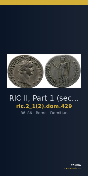 RIC II, Part 1 (second edition) Domitian 429 — CANOA