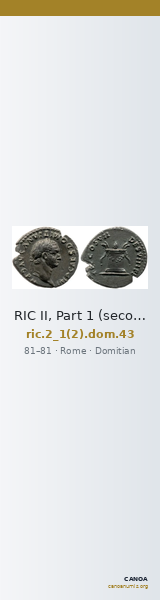 RIC II, Part 1 (second edition) Domitian 43 — CANOA