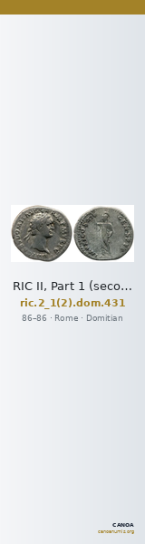 RIC II, Part 1 (second edition) Domitian 431 — CANOA