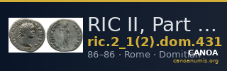 RIC II, Part 1 (second edition) Domitian 431 — CANOA