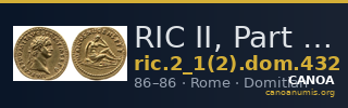RIC II, Part 1 (second edition) Domitian 432 — CANOA