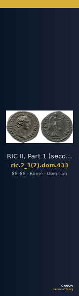 RIC II, Part 1 (second edition) Domitian 433 — CANOA