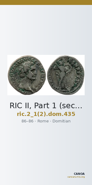 RIC II, Part 1 (second edition) Domitian 435 — CANOA