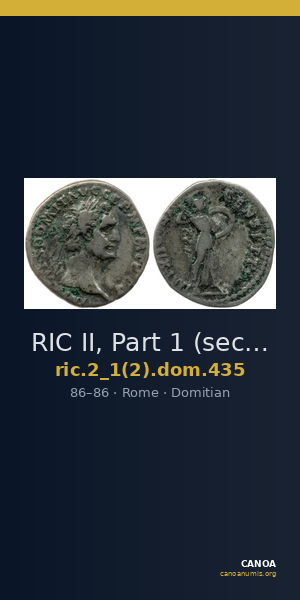 RIC II, Part 1 (second edition) Domitian 435 — CANOA