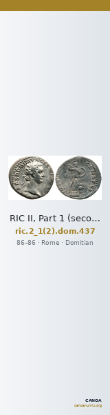 RIC II, Part 1 (second edition) Domitian 437 — CANOA