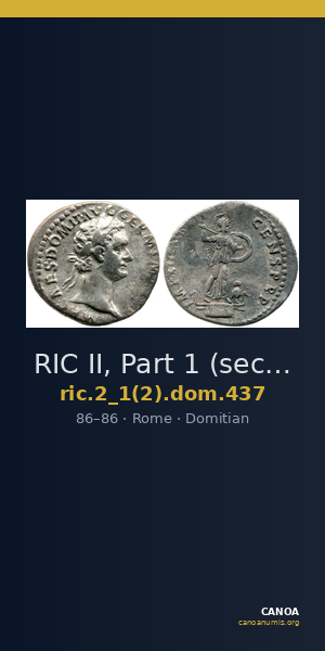 RIC II, Part 1 (second edition) Domitian 437 — CANOA