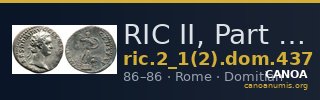 RIC II, Part 1 (second edition) Domitian 437 — CANOA
