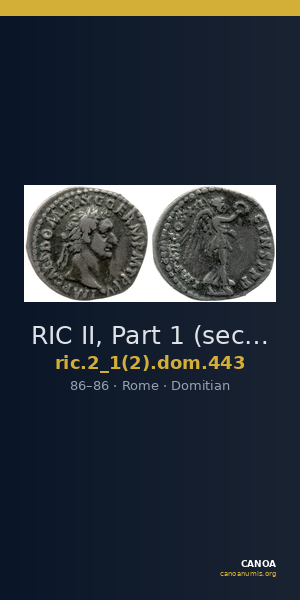 RIC II, Part 1 (second edition) Domitian 443 — CANOA