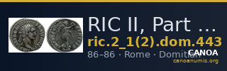 RIC II, Part 1 (second edition) Domitian 443 — CANOA