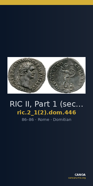 RIC II, Part 1 (second edition) Domitian 446 — CANOA