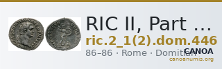 RIC II, Part 1 (second edition) Domitian 446 — CANOA