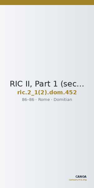 RIC II, Part 1 (second edition) Domitian 452 — CANOA