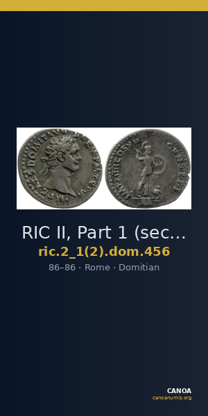 RIC II, Part 1 (second edition) Domitian 456 — CANOA