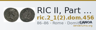 RIC II, Part 1 (second edition) Domitian 456 — CANOA
