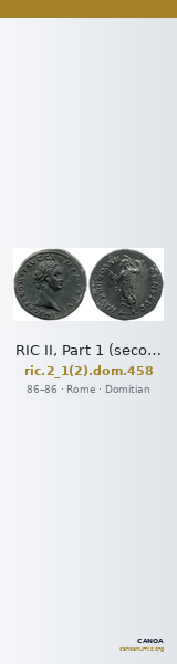 RIC II, Part 1 (second edition) Domitian 458 — CANOA
