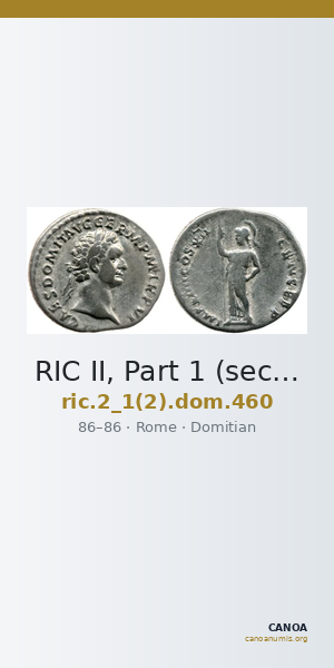 RIC II, Part 1 (second edition) Domitian 460 — CANOA