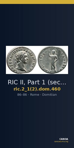 RIC II, Part 1 (second edition) Domitian 460 — CANOA