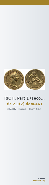RIC II, Part 1 (second edition) Domitian 461 — CANOA