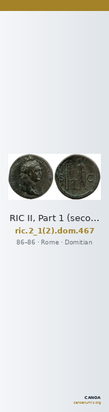 RIC II, Part 1 (second edition) Domitian 467 — CANOA