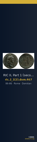 RIC II, Part 1 (second edition) Domitian 467 — CANOA