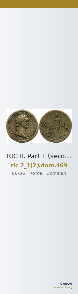 RIC II, Part 1 (second edition) Domitian 469 — CANOA