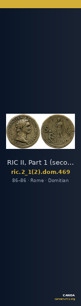 RIC II, Part 1 (second edition) Domitian 469 — CANOA
