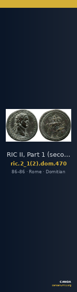 RIC II, Part 1 (second edition) Domitian 470 — CANOA