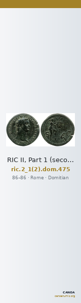 RIC II, Part 1 (second edition) Domitian 475 — CANOA