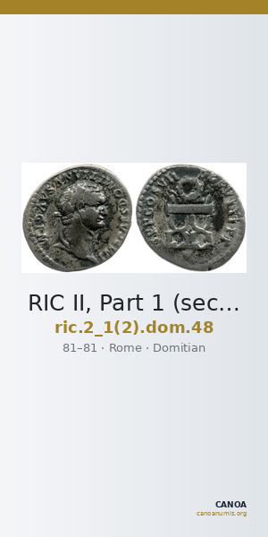 RIC II, Part 1 (second edition) Domitian 48 — CANOA