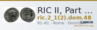 RIC II, Part 1 (second edition) Domitian 48 — CANOA