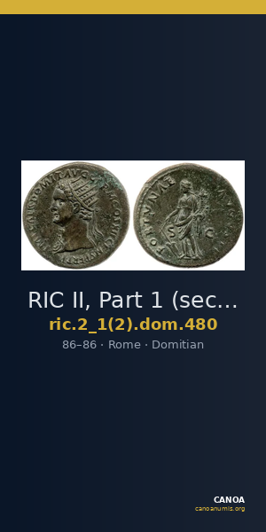 RIC II, Part 1 (second edition) Domitian 480 — CANOA