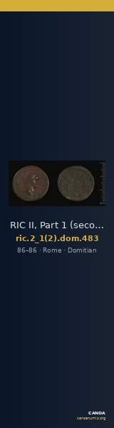 RIC II, Part 1 (second edition) Domitian 483 — CANOA