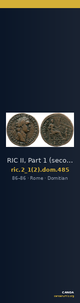 RIC II, Part 1 (second edition) Domitian 485 — CANOA