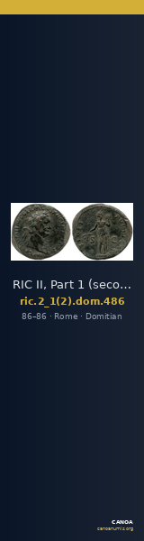 RIC II, Part 1 (second edition) Domitian 486 — CANOA