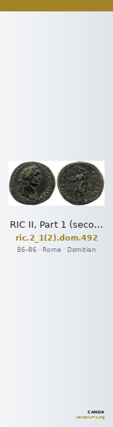 RIC II, Part 1 (second edition) Domitian 492 — CANOA