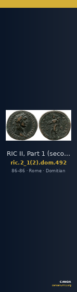 RIC II, Part 1 (second edition) Domitian 492 — CANOA