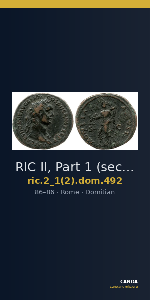 RIC II, Part 1 (second edition) Domitian 492 — CANOA