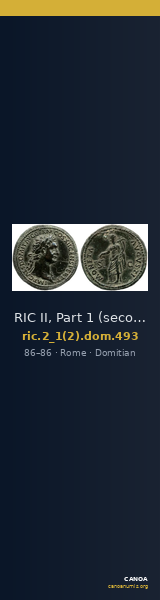RIC II, Part 1 (second edition) Domitian 493 — CANOA
