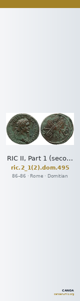 RIC II, Part 1 (second edition) Domitian 495 — CANOA