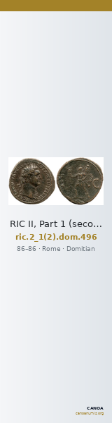 RIC II, Part 1 (second edition) Domitian 496 — CANOA