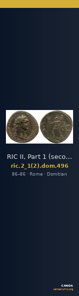 RIC II, Part 1 (second edition) Domitian 496 — CANOA