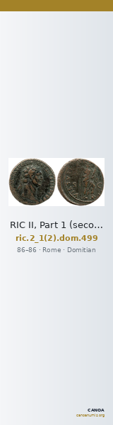 RIC II, Part 1 (second edition) Domitian 499 — CANOA