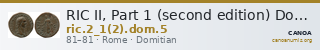 RIC II, Part 1 (second edition) Domitian 5 — CANOA