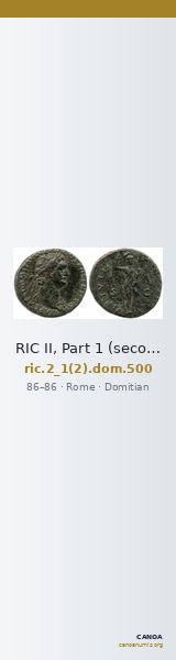 RIC II, Part 1 (second edition) Domitian 500 — CANOA