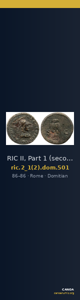 RIC II, Part 1 (second edition) Domitian 501 — CANOA